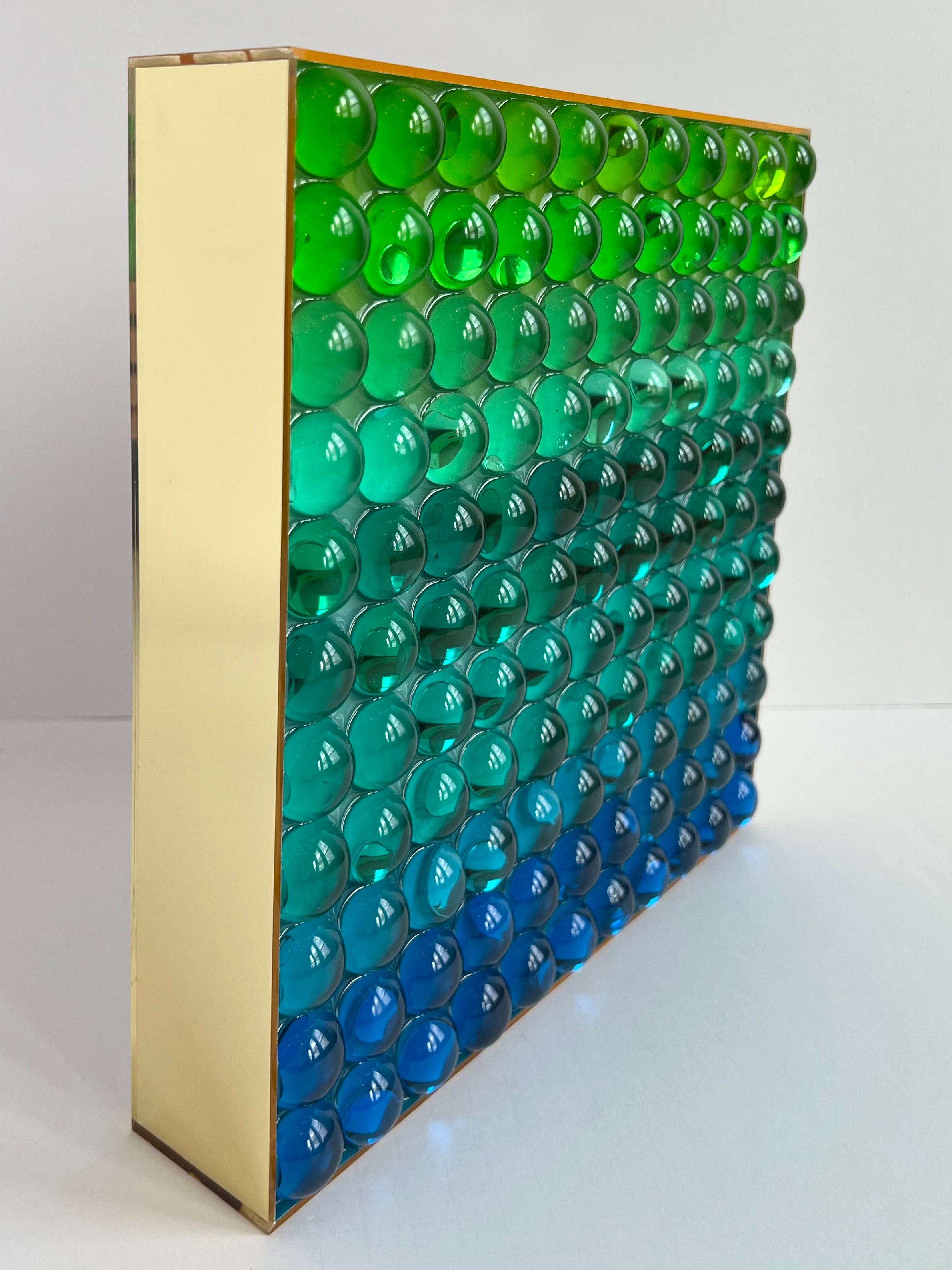 Spectrum in Gold: Color Study No. 2 (Lime-Cobalt)