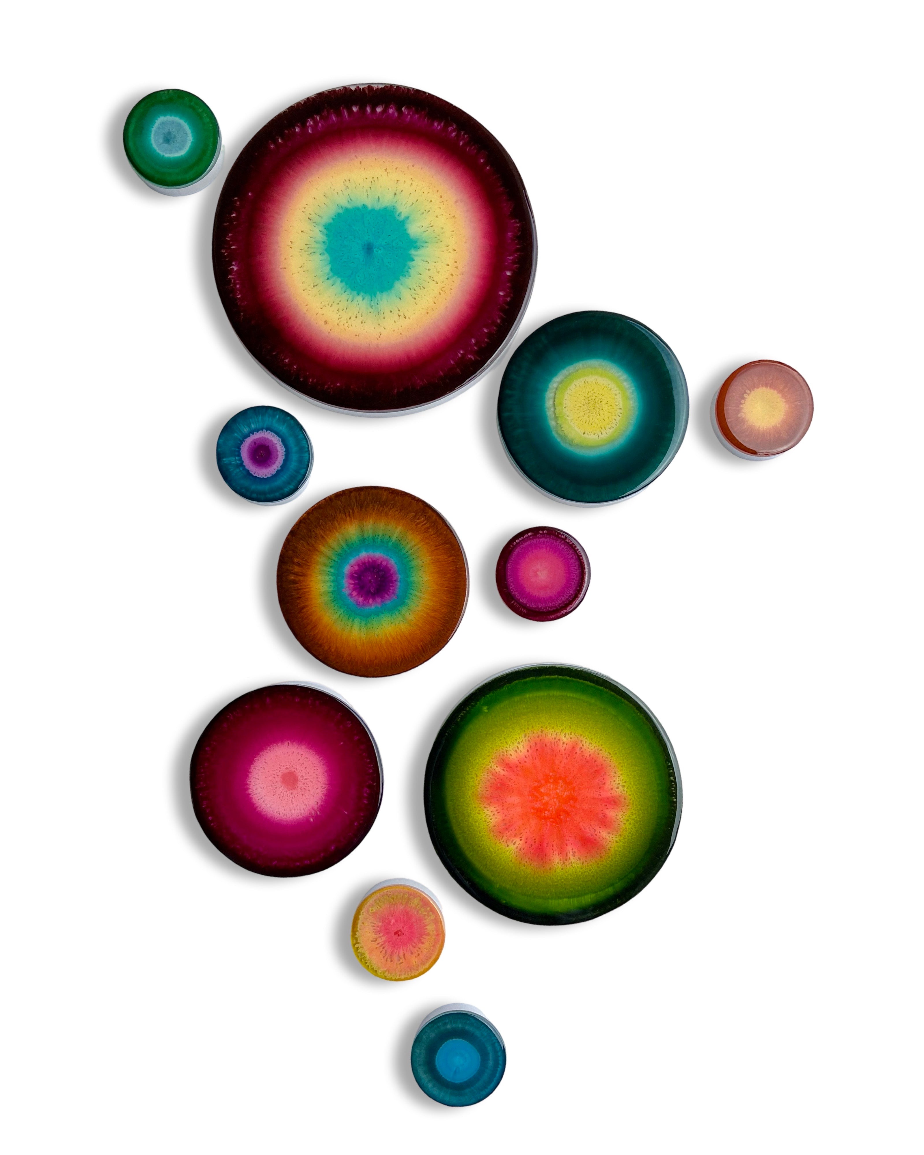 ‘Sunlit’ (Agate painting set of 11 pieces)