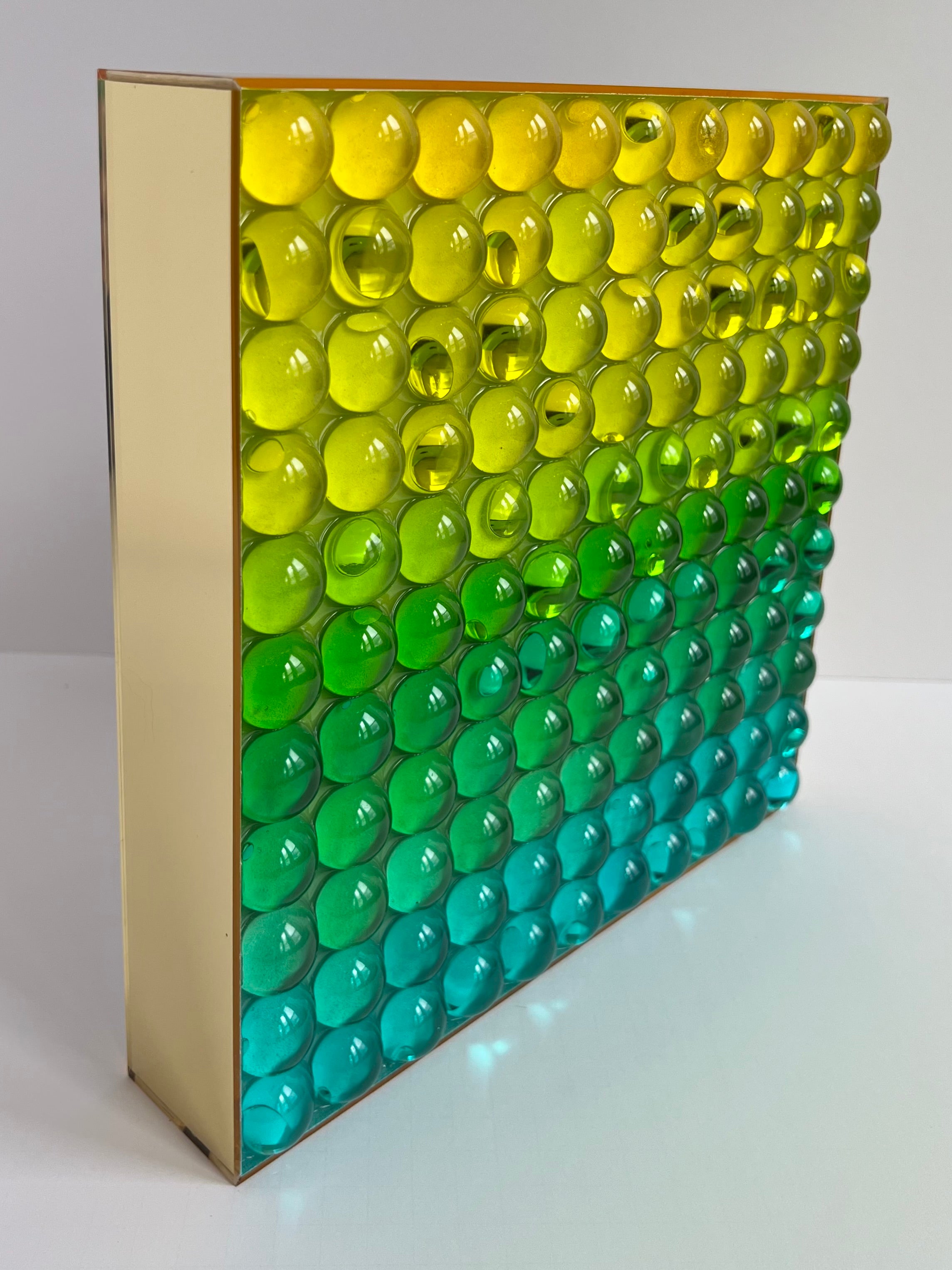 Spectrum in Gold: Color Study No. 7 (Citrine-Teal)