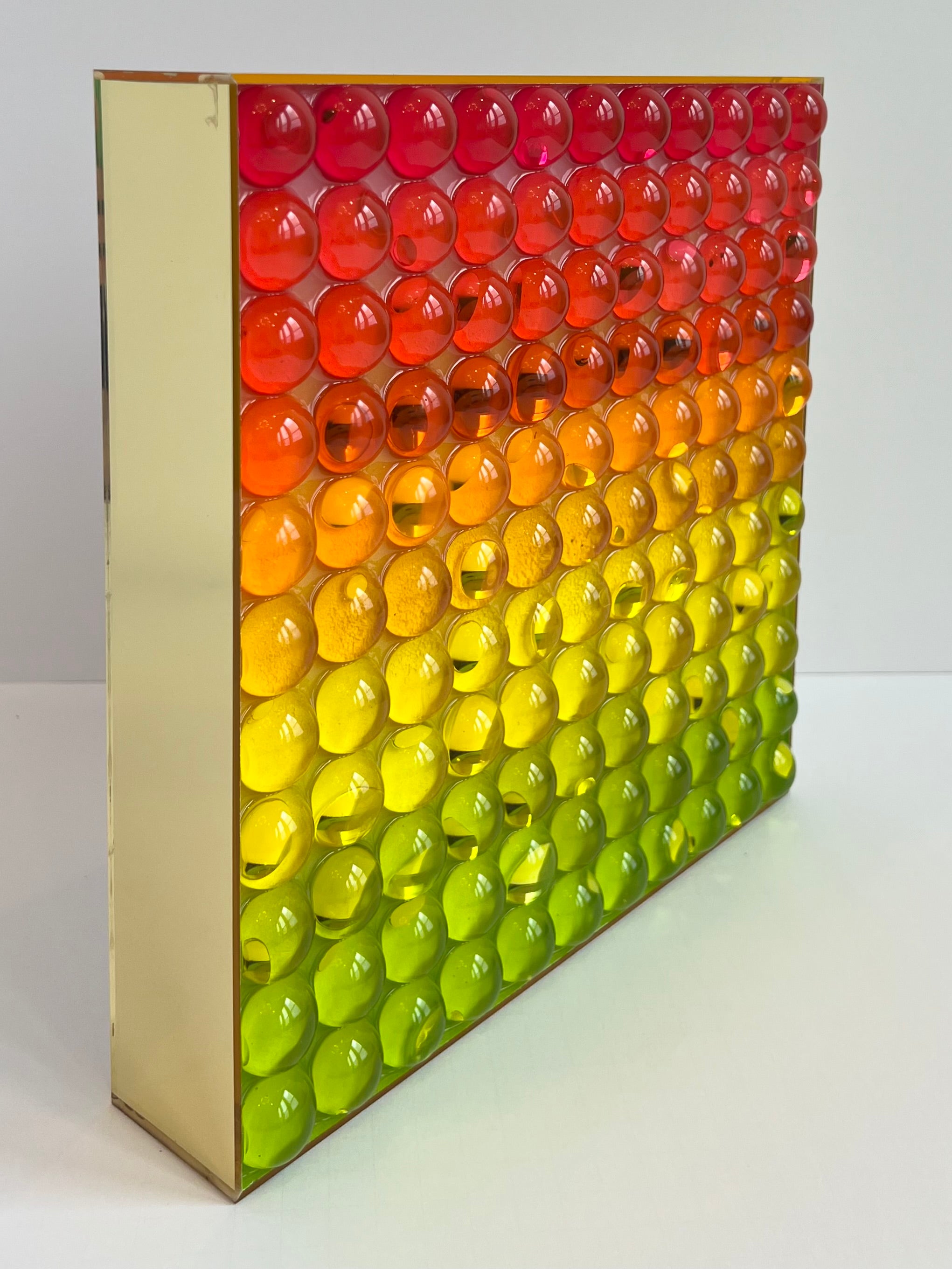 Spectrum in Gold: Color Study No. 8 (Cherry-Chartreuse)