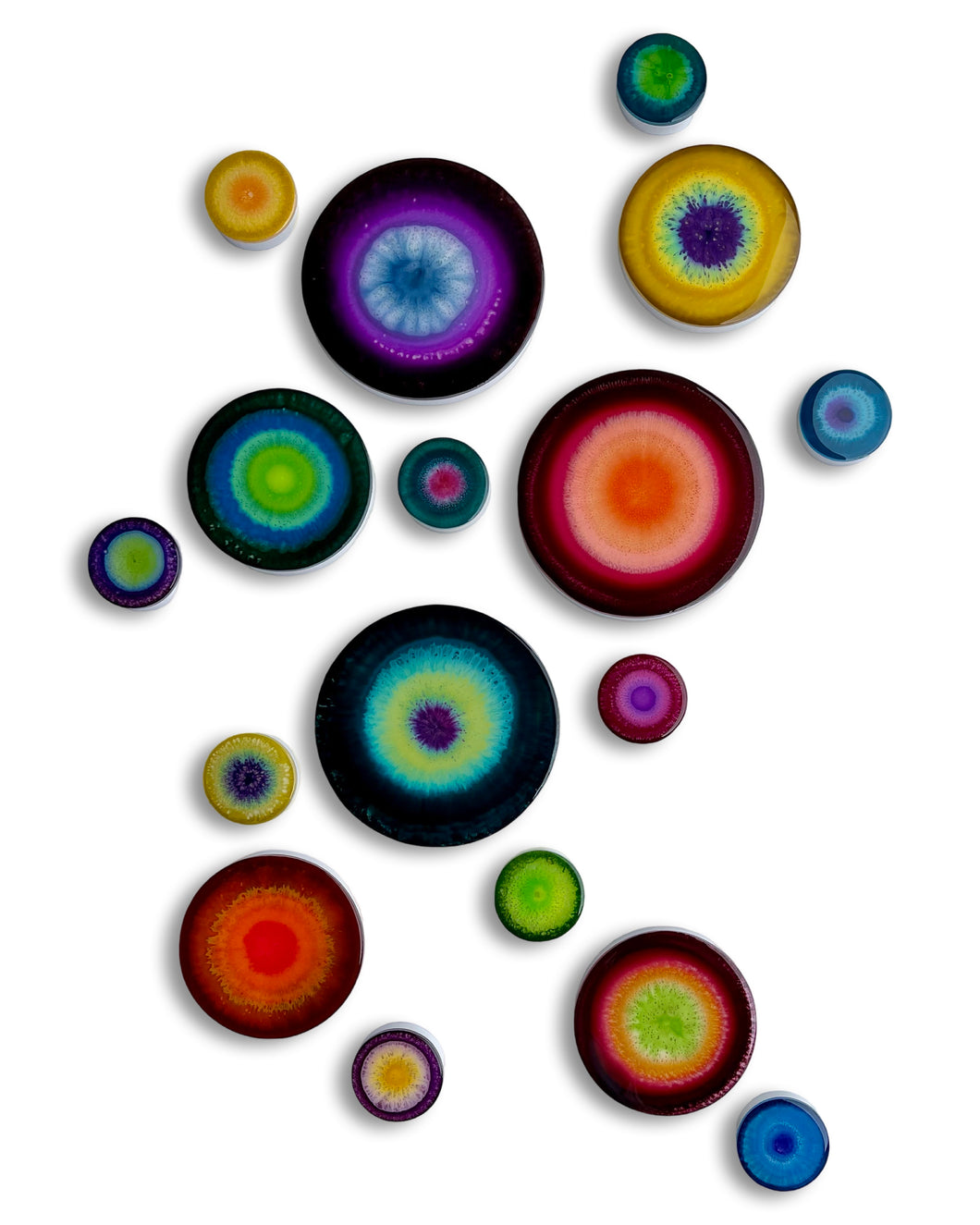‘Garden Party’ (Agate painting set of 17 pieces)