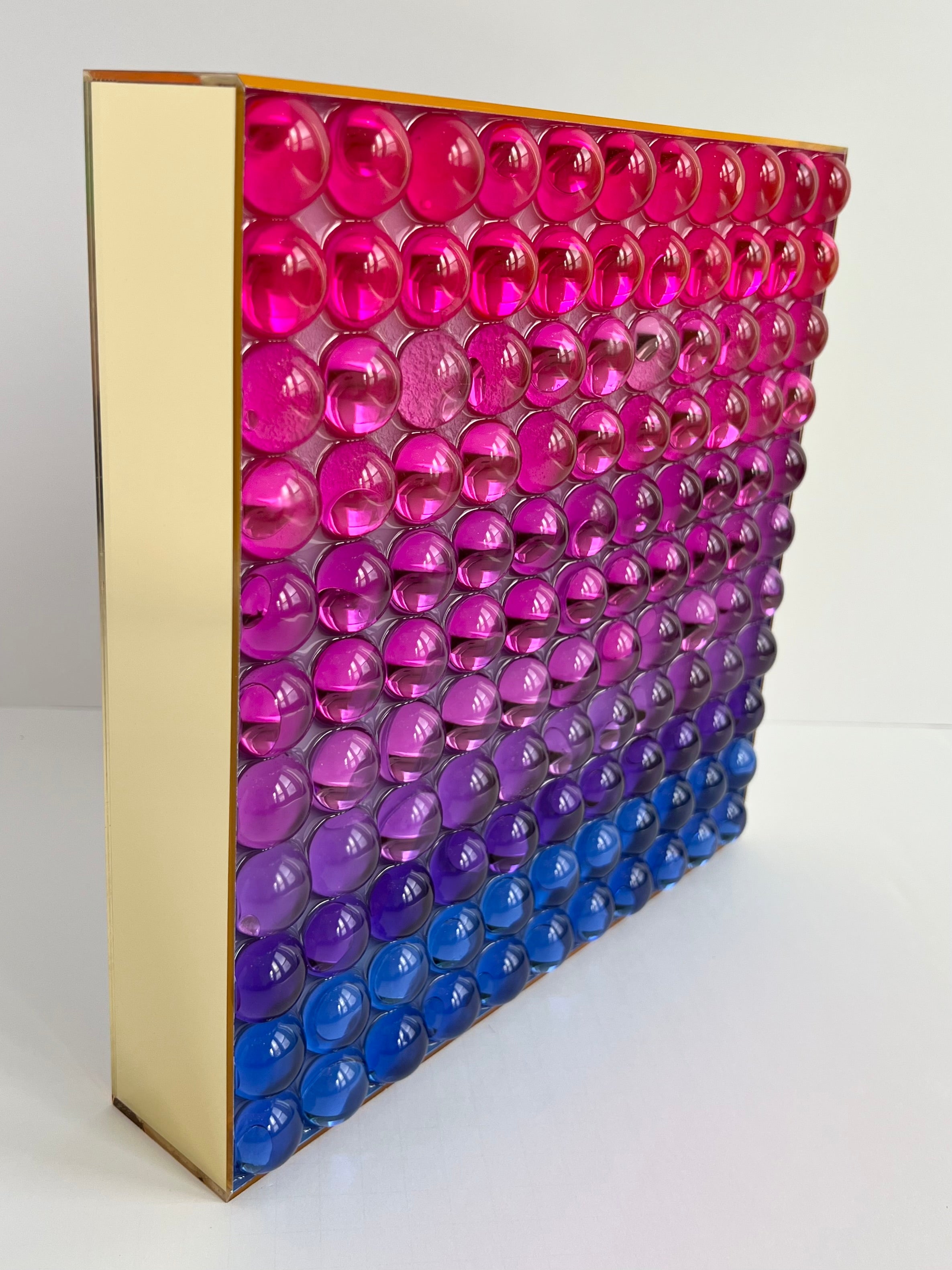 Spectrum in Gold: Color Study No. 6 (Fuchsia-Cobalt)